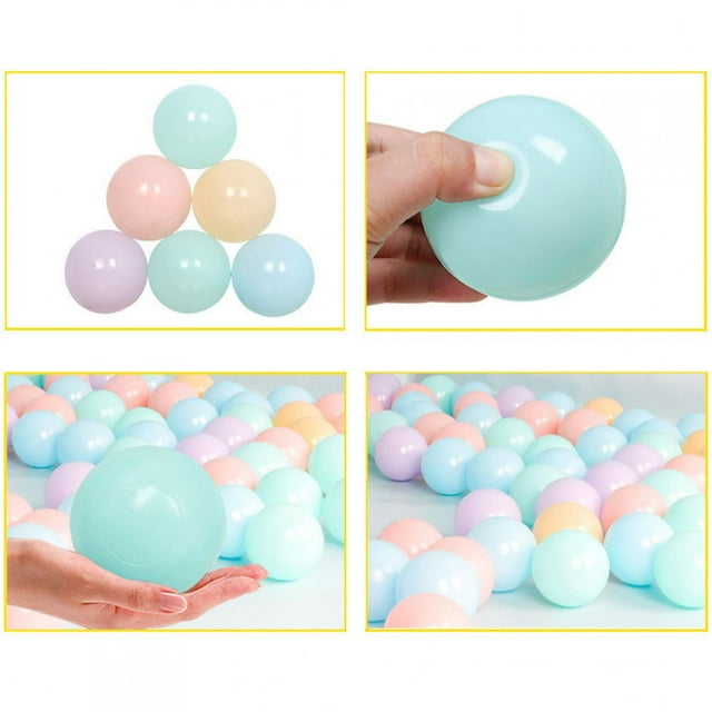 Bolas de Plástico ANGGREK Coloridas a Prueba de Aplastamiento 5,5 cm para Niños