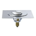 thumbnail image 2 of Tapón de drenaje de piso resistente a olores, pedal de metal, fácil de limpiar, colador , tapón de drenaje de ducha para casa, garaje y baño., 2 of 8