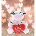 thumbnail image 4 of DolliBu I LOVE YOU Plush Cow – Cute Stuffed Farm Animal with Sweet Heart Message for Valentines, Anniversary, Romantic Date, Boyfriend, Girlfriend Gift – 3.5 Inches, 4 of 6