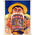 thumbnail image 2 of Vintage Apple Collection 20x24 White Modern Wood Framed Museum Art Print Titled - Biere du Lion, 2 of 4