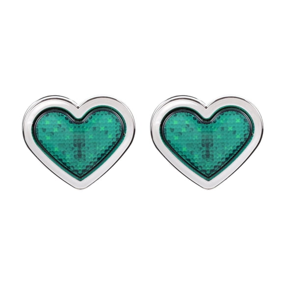 S SERENABLE 2 Pcs Marqueurs Latéraux en Forme de Cœur Génériques Lumières 24V Feu Arrière Lumière LED Vert