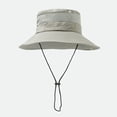 thumbnail image 7 of Duoif Sun Hats for Men Bucket Hats Breathable Wide Brim Summer Fishing Foldable Lightweight Grey, 7 of 7