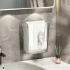Roiihwy Wall Mount Paper Towel Dispenser, Clear face towel holder for Bathroom Toilet and Kitchen, Pack of 1, Clear