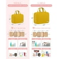 thumbnail image 3 of HOTOR Travel Toiletry Bag for Women & Men, Spacious Hanging Hook Makeup Bag for Travel Essentials, Yellow, 3 of 6