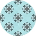 thumbnail image 1 of Ahgly Company Indoor Round Patterned CadetBlue Green Area Rugs, 4' Round, 1 of 6