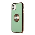 thumbnail image 3 of For Apple iPhone 11 Electroplated TPU with Metal Ring Stand Phone Case Cover, 3 of 5