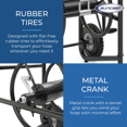 thumbnail image 4 of Suncast Professional Portable 200 Foot Garden Hose Reel Cart with Wheels, 4 of 9