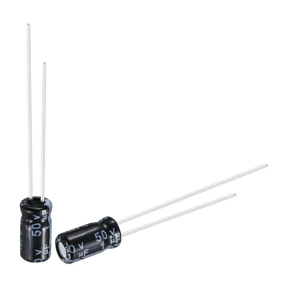 1uF 50V Capacitor, Aluminum Electrolytic Capacitors 105C High Temp 50pcs