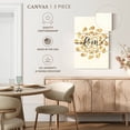 thumbnail image 5 of Elephant Stock Namaste Iii Wall Art - Vertical Multi Panel Canvas - Living Room Wall Decor - Inspirational And Typography Multi Panel - Gold And Beige Decor By Veronique Charron - 32" x 50", 5 of 8