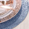 thumbnail image 6 of BalsaCircle 6 Dusty Blue 13" Round Glitter Faux Leather Table PLacemats, 6 of 8