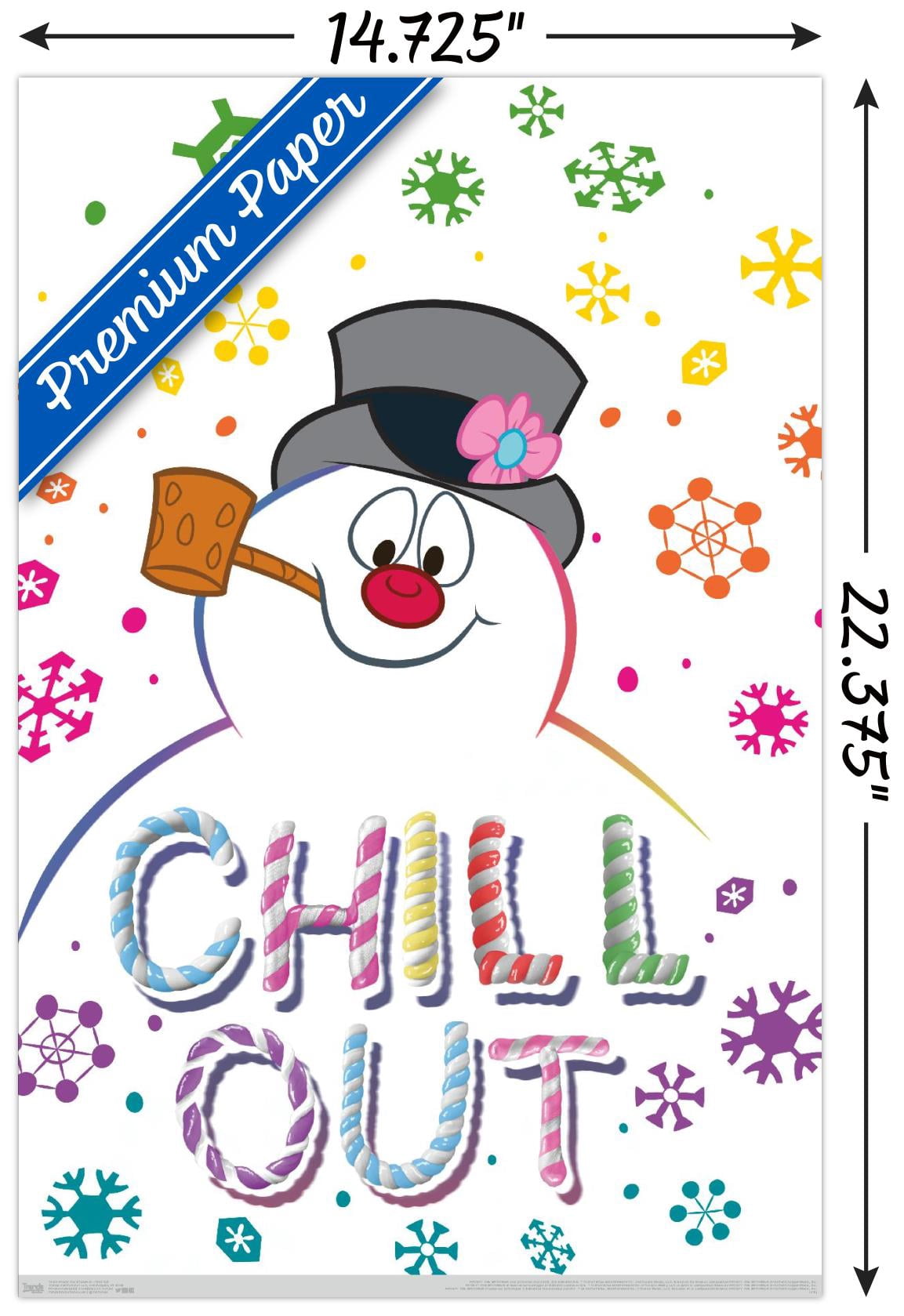 Frosty The Snowman - Chill Out Wall Poster, 14.725" x 22.375"