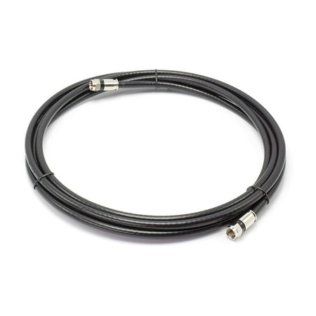 Coax Cable Single Conductor - THE CIMPLE CO - 30' Feet Black : Solid Copper Center Conductor, Made in the USA : RG6 Coaxial Cable with Connectors, F81 / RF, Digital Coax for Audio/Video, CableTV, Antenna, Internet, & Satellite