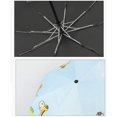 thumbnail image 3 of Bonitos estampados de dibujos animados para niños, Mini paraguas compacto para el sol y la lluvia UPF 50+, protección UV, paraguas de viaje a prueba de viento JFHHH pequeña, 3 of 5