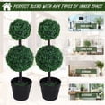 thumbnail image 4 of Outsunny 2 Ball Topiary Tree for Home Office, Living Room Decor, 4 of 10