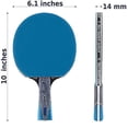 thumbnail image 5 of Ping Pong Paddle with Killer Spin + Case for Free - Professional Table Tennis Racket for Beginner and Advanced Players - Improve Your Ping Pong Skills with JT Ping Pong Paddle Set (Blue), 5 of 5