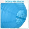 thumbnail image 3 of Uxcell Round Paper Lanterns, Decorative Hanging Lanterns Lamp Party Decorations for Birthday Wedding Home Navy Blue 8 in, 3 of 6