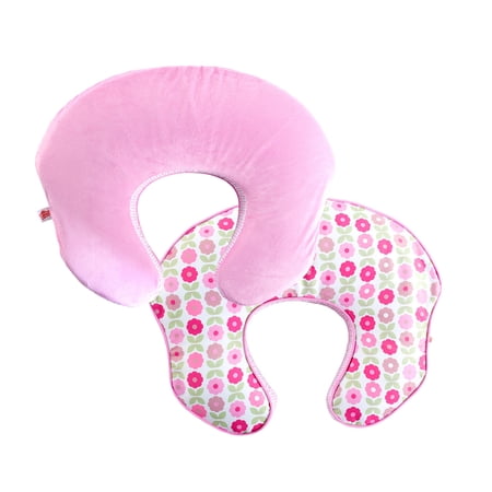 Comfort & Harmony Mombo Deluxe Nursing Pillow Slipcover Blush 'n Bloom