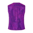 thumbnail image 5 of PMVFHDE Veste de Danse à Paillettes pour Enfants pour Performance sur Scène et Fête de Rue Violet, 6-7 Ans, 5 of 5