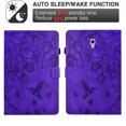 thumbnail image 3 of GSFY Case for Samsung Galaxy Tab A 10.1 2016, Smart Premium PU Leather Wallet Stand Protective Shell with Stylus Holder Auto Sleep Wake for Samsung Galaxy Tab A 10.1 2016 (SM-T580/T585), Purple, 3 of 7