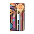 thumbnail image 2 of Yayeee Toggle Light Switch Wall Plate 1-Gang 4.5"x2.7" Home Decorative Outlet Cover, Futuristic Sun, 2 of 7