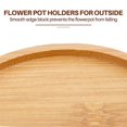thumbnail image 5 of Wooden Plant Stand Flower Pot Base Holder Round for Indoor Outdoor, 5 of 5
