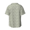 thumbnail image 4 of Goofa Leaves Printed Men's Casual Short-sleeved Shirt,Lightweight Breathable Button-down,Summer Casual men's top,Versatile Fashion shirt-4X-Large, 4 of 7
