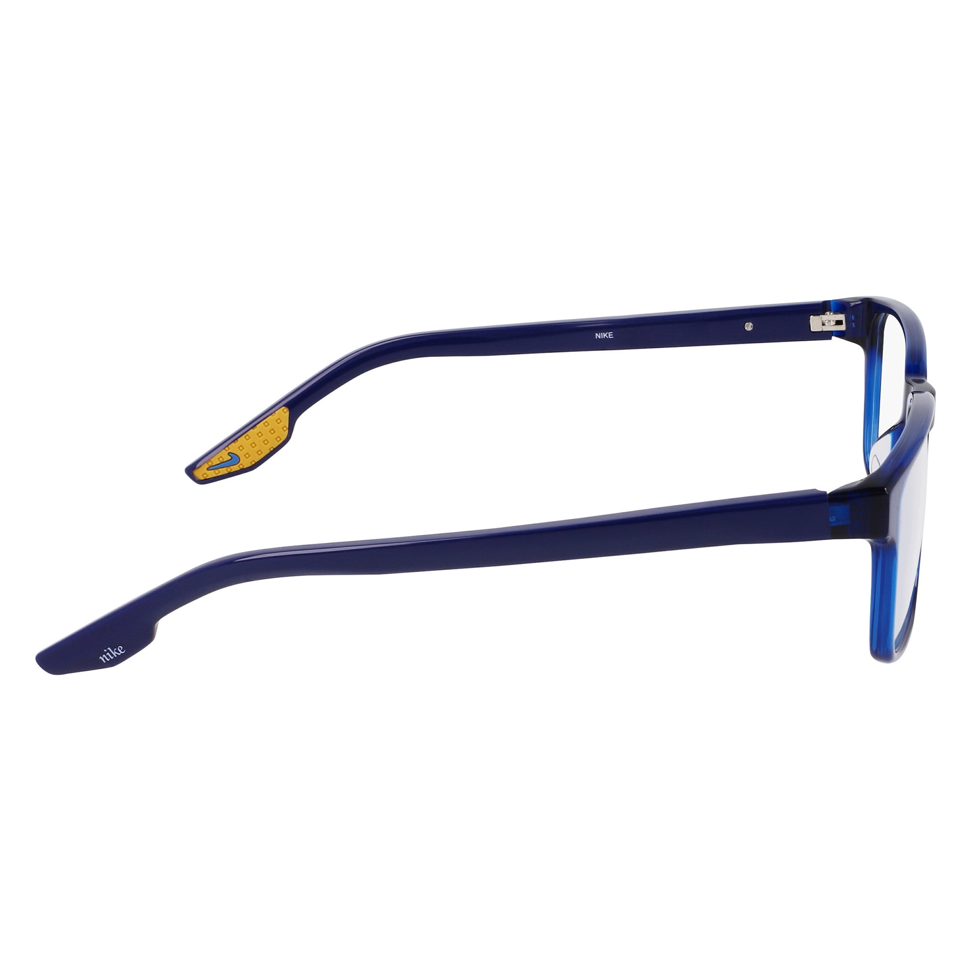 NIKE Mens NIKE 7160G Rx'ble Eyeglasses with Case, Crystal Midnight Navy