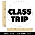 thumbnail image 2 of Class Trip Bold Text Self-Inking Rubber Stamp Ink Stamper - Brown Ink - Small 3/4 Inch, 2 of 7
