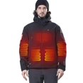 thumbnail image 1 of Chaqueta térmica DEWBU 12V Soft Shell de 5 zonas, negra, talla L, 1 of 6