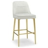 MoDRN Neo Luxury Marcel Velvet 30 in. Bar Stool