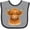 Heather and Black, variant on Inktastic Highland Cow Boys or Girls Baby Bib