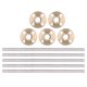 thumbnail image 5 of Juego de tuercas de latón con tornillo de avance, 5 juegos para impresora 3D, impresora D, tuerca de latón, tornillo de avance trapezoidal, confiabilidad excepcional, 5 of 8