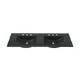 thumbnail image 2 of 60 inch Vanity Top Bathroom Sink in Matte Black with 3 Holes, 2 of 8