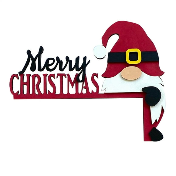 Wooden Santa Christmas Decoration Wooden Snowman Corner Decor | Door Window Snowman Holiday Decor For Dining Room Hotel Restaurant Cafe