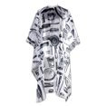 thumbnail image 1 of MasteelfCA Coiffeur Professionnel Salon Coiffure Imprimé Imperméable Non Collant Robe de Coupe Cape (Blanc), 1 of 7