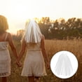 thumbnail image 6 of OUNONA Veils Veil Communion Lace Wreath Wedding Headband Tulle Dress Sheer Bowknot Hair Holybridalfloral Headband, 6 of 6