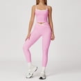thumbnail image 1 of Top-kevin Womens Workout Sets Two Piece Spaghetti Straps Tank Top Matching High Waist Leggings Gym Work Out Outfits with Pockets, 1 of 5