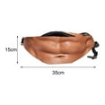 thumbnail image 5 of HomeCozy Waist Pack Realistic Looking Large Capacity Oxford Cloth 3D Artificial Dad Beer Belly Fanny Bag for Travel, 5 of 8