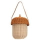 thumbnail image 2 of Bolsa de cesta con forma de bellota, cesta de almacenamiento de mimbre para niños, cesta tejida de mimbre para niños, cesta de almacenamiento de mimbre para niños, diseño revolucionario, 2 of 8