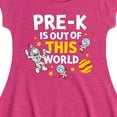 thumbnail image 3 of Dr. Seuss - Pre K Out Of This World - Toddler And Youth Girls Fit And Flare Dress, 3 of 6
