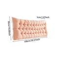 thumbnail image 2 of Tufted Headboard Pillow, Rectangular Bed Backrest Cushion For Reading, Large Back Support Pillow For Bed, Sofa, And Window Seat,100X50Cm, 2 of 8