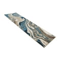 thumbnail image 6 of HR Marble Rugs Blue Gray Multi Color Abstract Livingroom & Dining Room Chick Area Rug Non-Shedding Carpet, 8' x 10', 6 of 7