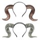thumbnail image 1 of 2pcs Ram Horn Headbands Gothic Devil Sheep Hair Horn Hoops for Halloween Cosplay Party, 1 of 5