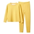 thumbnail image 1 of Girls Thermal Base Layer Set for Cold Weather Long Sleeve Top and Pants Girls Outfits&Set Kids Apparel, 1 of 2