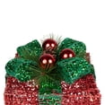 thumbnail image 6 of Northlight LED Lighted Glitter Threaded Gift Boxes Outdoor Christmas Decoration - Set of 3, 6 of 6