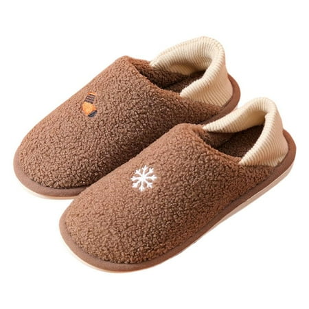 

Women s Plush Marshmallow Slide on House Slipper Clog with Memory Foam