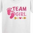 thumbnail image 4 of Inktastic Team Girl Pink Footprints and Arrow Youth T-Shirt, 4 of 5