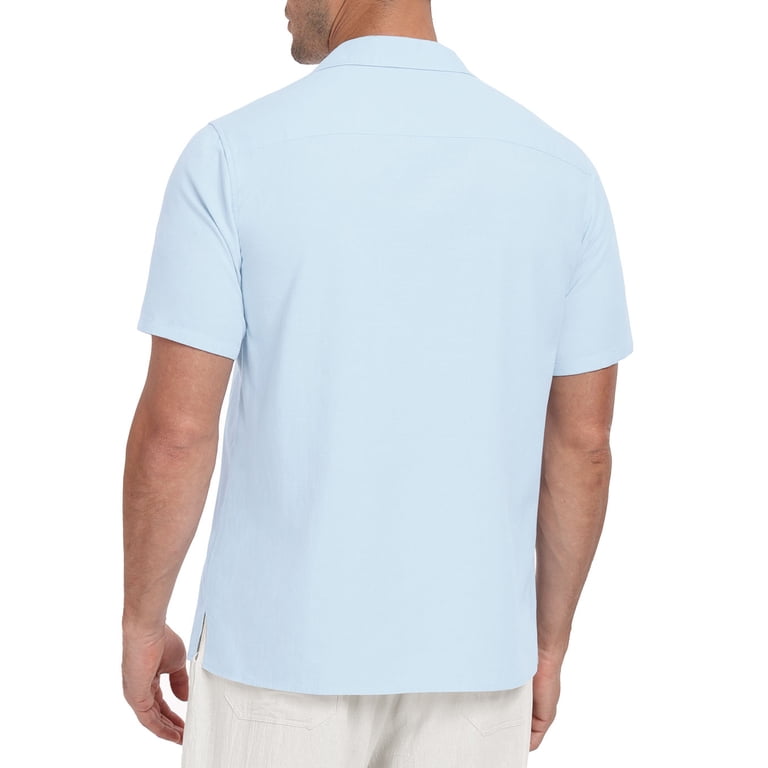 GIRUNS Men's Vintage Bowling Shirt Short Sleeve photo 4