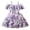 Purple, variant on Coerni Toddler Girls Floral Dress Off Shoulder Ruffled Sundress Spaghetti Strap Midi Dress 𝗧iered Flare Skirt A Line Dresses