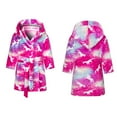 thumbnail image 4 of Popvcly Kids Little Boys Girls Cartoon Hooded Bathrobe Toddler Robe Pajamas Sleepwear 2-12 Years, 4 of 10